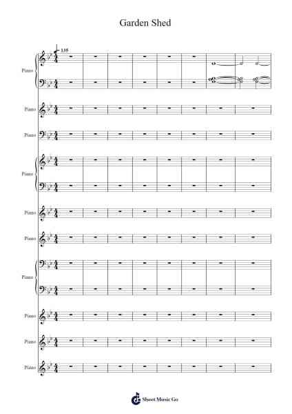 Garden Shed Sheet Music by Tyler, The Creator-Arr.Everbloor Frankrl