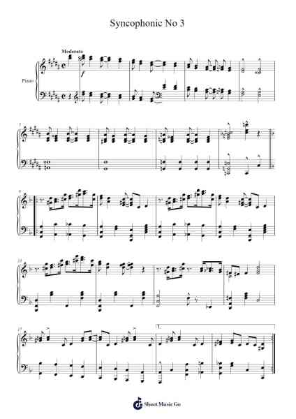 Syncopation No. 3 (1925) Sheet Music by Axel W. Christensen-Arr.Wilhelker Croftsdrew
