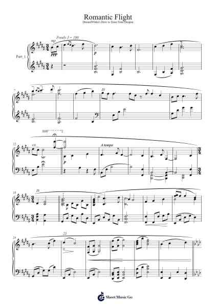 Romantic Flight Sheet Music by undefined-Arr.Poundnions