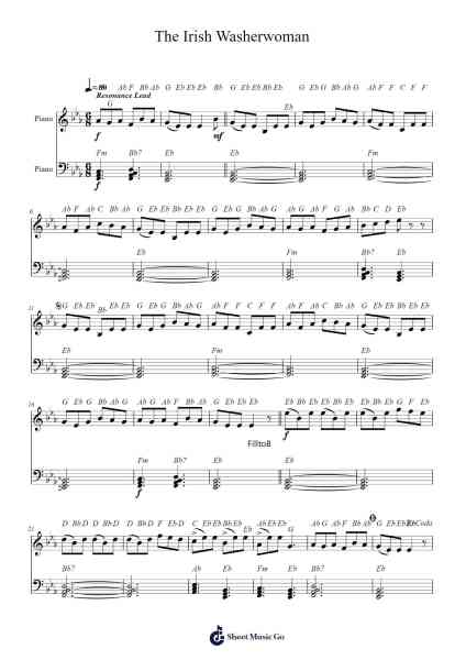 The Irish Washerwoman Sheet Music by Misc Traditional-Arr.Fesey Elroyrian