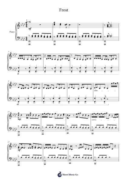 Frost Sheet Music by TOMORROW X TOGETHER-Arr.Blandel