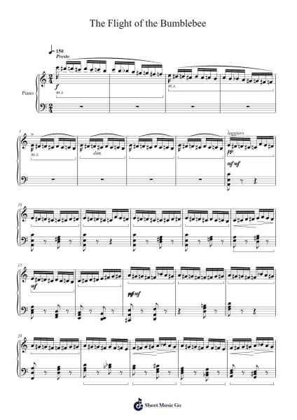 The Flight of the Bumblebee Sheet Music by undefined-Arr.Chloekeats