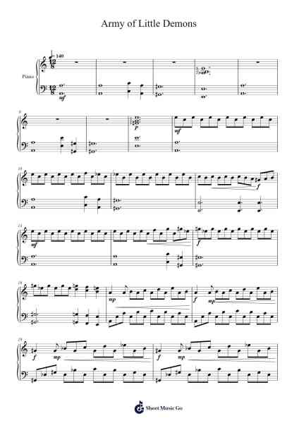 Army of little demons Sheet Music by Delin Joby-Arr.Trund Milsoll