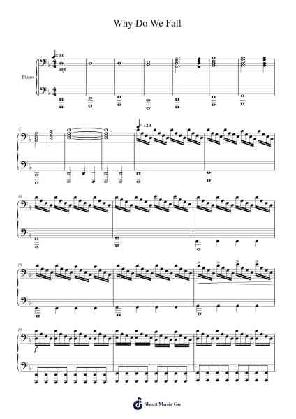 Why Do We Fall Sheet Music by Hans Zimmer-Arr.Chloekeats