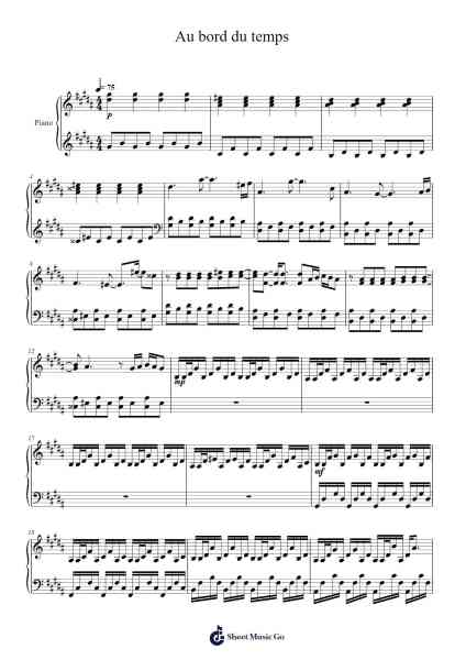 Au bord du temps Sheet Music by Lindolfo Gargiulo-Arr.Leoduke Hodwey
