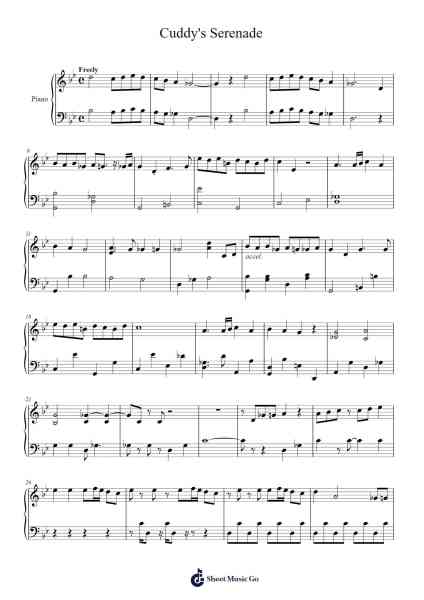 Cuddy's Serenade Sheet Music by Hugh Laurie-Arr.Betrae Rooqe