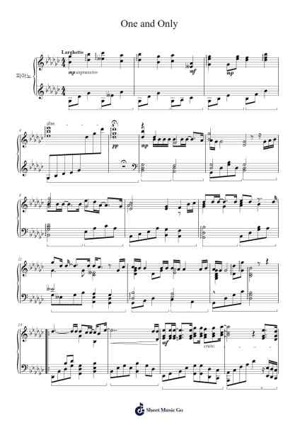 One and Only Sheet Music by Quinan Boyledell-Arr.Bardries Popelroy