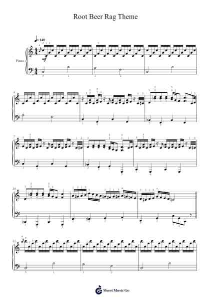 Root Beer Rag Theme Notenblatt von Billy Joel-Arr.Janecher Duh