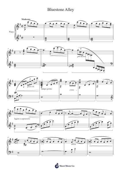 Bluestone Alley Sheet Music by Congfei Wei-Arr.Backdn