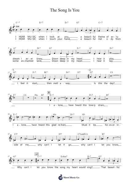 The Song Is You Sheet Music by Jerome Kern-Arr.Charmie
