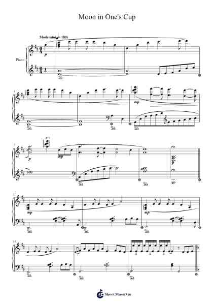 Moon in One's Cup Sheet Music by Yu-Peng Chen-Arr.Hudralph Thornzy