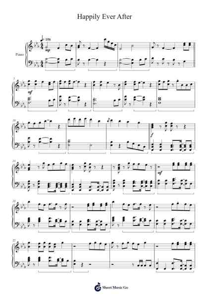 Happily Ever After Sheet Music by TOMORROW X TOGETHER-Arr.Cookeda