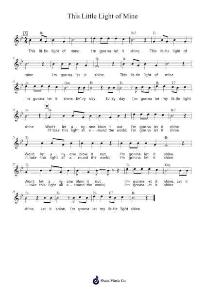 This Little Light of Mine 樂譜由 African-American Spiritual - 編曲 Barlo Osford