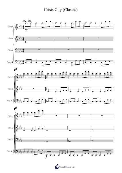 Crisis City (Classic) Sheet Music by Tomoya Ohtani-Arr.Stilling