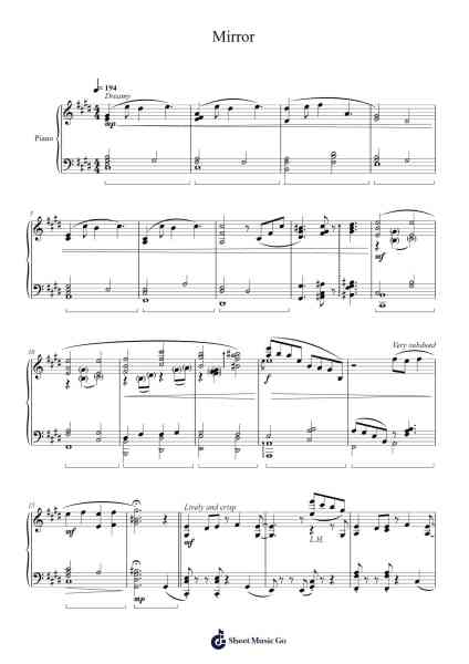 Mirror Sheet Music by Viviz-Arr.Cumwyatt