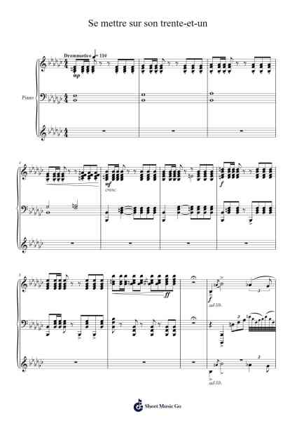 Se mettre sur son trente-et-un ! Sheet Music by HOYO-MiX-Arr.Humglas Leathus