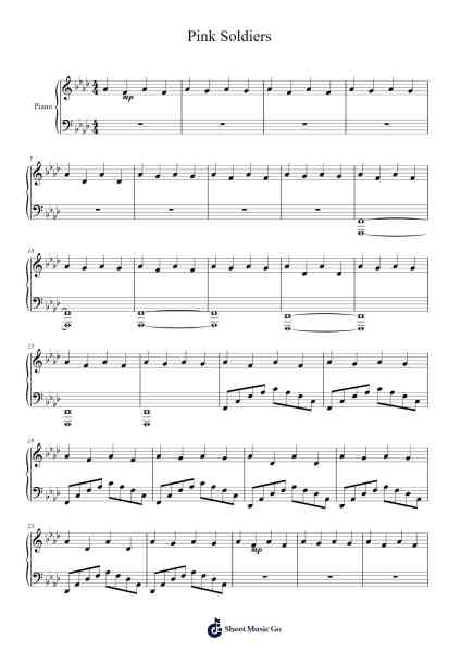 Pink Soldiers Sheet Music by Jung Jaeil-Arr.Thodoreien