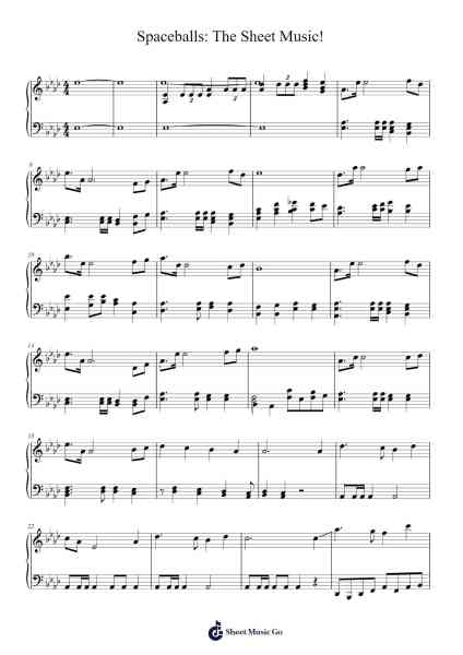 Spaceballs: The Sheet Music! Sheet Music by John Morris-Arr.Shawloyd
