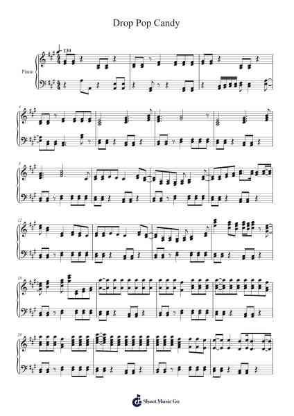 Drop Pop Candy Sheet Music by Giga-P-Arr.Kepmill Rexbloor