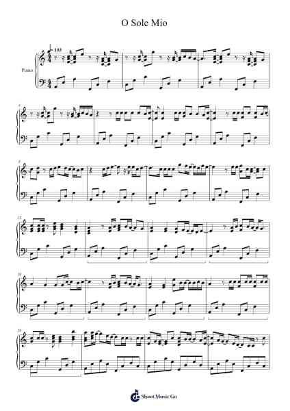 O Sole Mio Sheet Music by IZ*ONE-Arr.Earwy