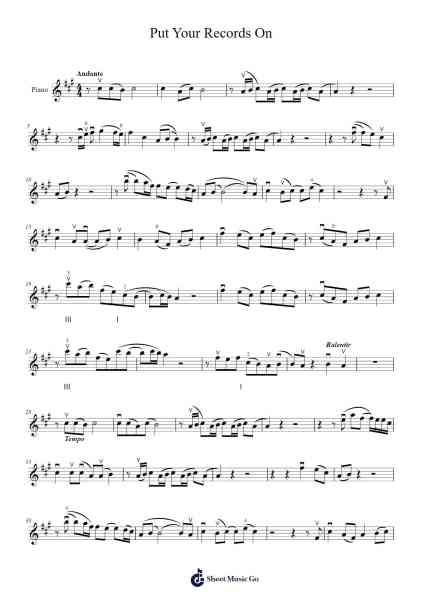 Put Your Records On Sheet Music by Ritt Momney-Arr.Herloyd