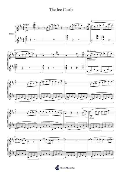 The Ice Castle Sheet Music by Electrodiamond-Arr.Corsay Parhys