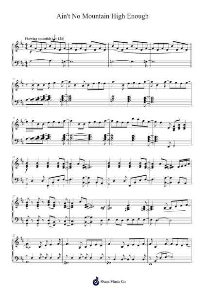 Ain't No Mountain High Enough Sheet Music by 神奇秘譜-Arr.Ukuk Behill