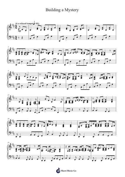 Building a Mystery Sheet Music by Sarah McLachlan-Arr.Orcolm