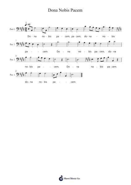Dona Nobis Pacem Sheet Music by Traditional-Arr.Nanriah Obrook