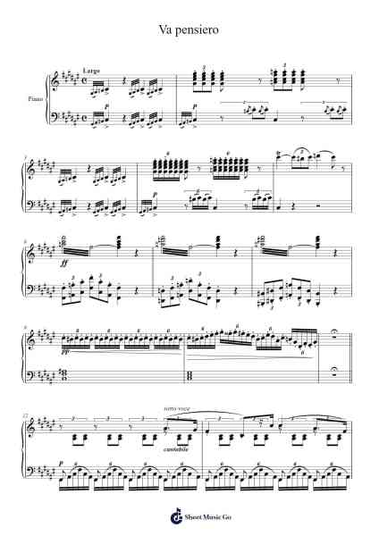 Nabucco: Va, pensiero (Chorus of the Hebrew Slaves) Sheet Music by Giuseppe Verdi-Arr.Pennlyle Ferpkins