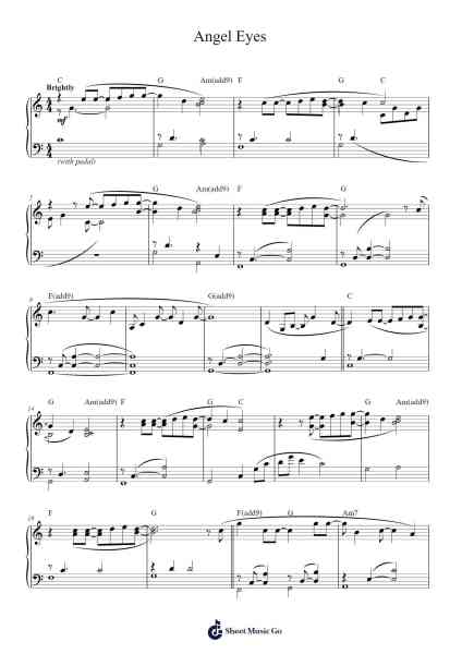 Angel Eyes Sheet Music by Jim Brickman-Arr.Kyleret Earlkyle