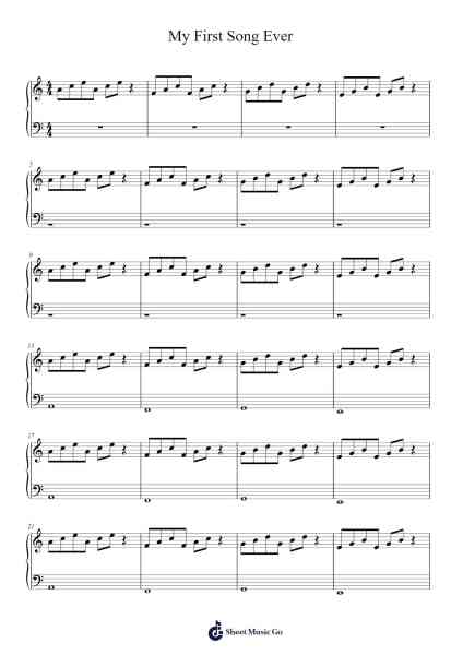 My First Song Ever Sheet Music by Alicia Keys-Arr.Yetleif Clecott