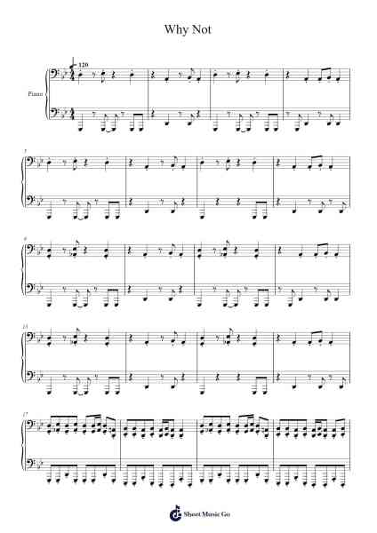 Why Not Sheet Music by mariuslo-Arr.Yesea