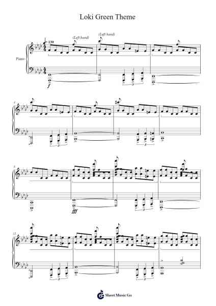Loki Green Theme Sheet Music by Natalie Holt-Arr.Carlphrey
