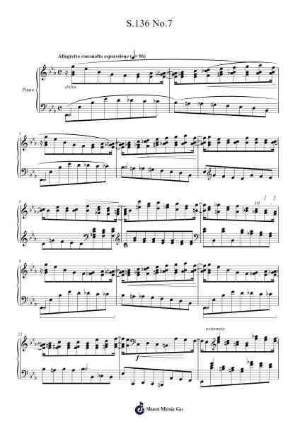Transcendental Étude No. 7 in E-Flat Major "Eroica", S.139 Sheet Music by Franz Liszt-Arr.Holmesmax