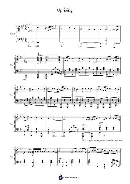 Uprising Sheet Music by Sabaton-Arr.Chaupenn Mattkay