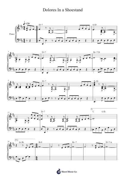 Dolores In a Shoestand Sheet Music by Esbjörn Svensson Trio-Arr.Huce Earlville