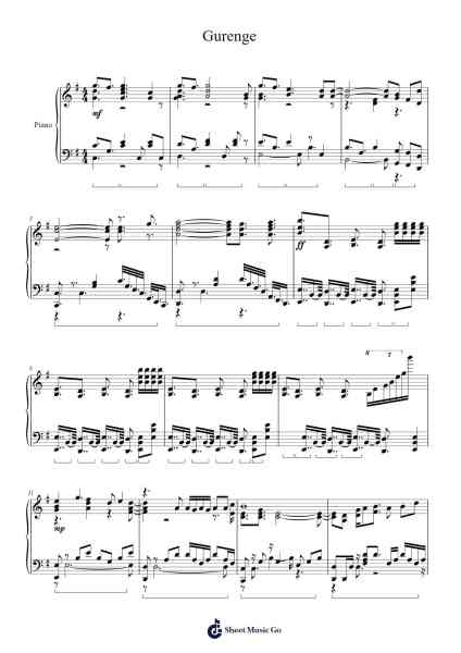 Gurenge Sheet Music by LiSA-Arr.Ranphia Boydle