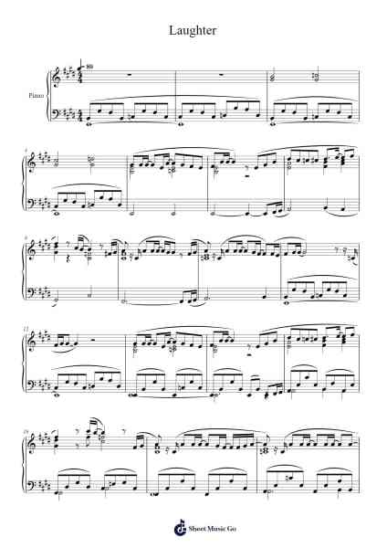 Laughter Sheet Music by Official HIGE DANdism-Arr.Brownemeg
