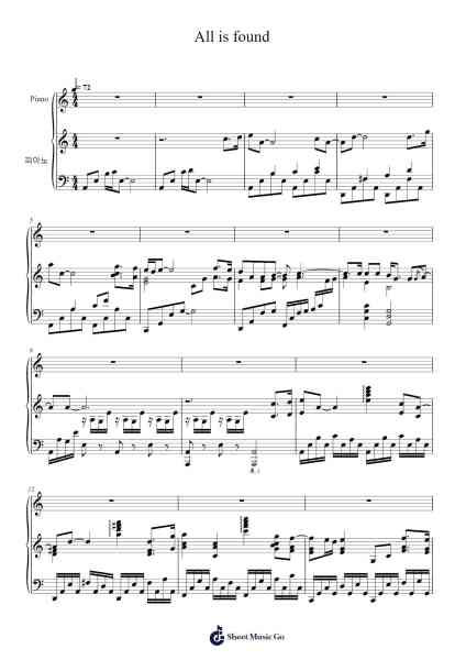 All is Found Sheet Music by Kristen Anderson-Lopez/Robert Lopez-Arr.Virbell