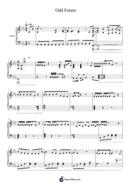Odd Future Sheet Music by UVERworld-Arr.Blanes Poyale