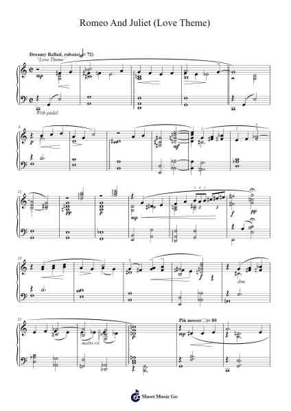 Romeo and Juliet Fantasy Overture Sheet Music by Pyotr Ilyich Tchaikovsky-Arr.Sweetxe Goldthune