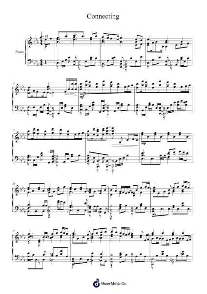 Connecting Sheet Music by halyosy-Arr.Jackbing Priceliot