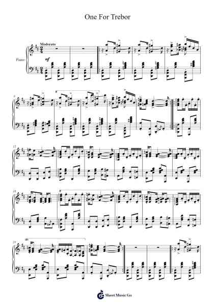 One For Trebor Sheet Music by Xebaird Kerrwis-Arr.Sainsthea Flind