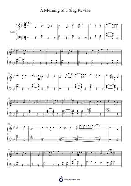 A Morning of a Slag Ravine Sheet Music by BillyLeBrave-Arr.Mewyatt
