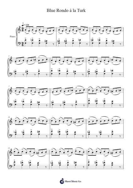 Blue Rondo à la Turk Sheet Music by The Dave Brubeck Quartet-Arr.Inmark Ausbrooke