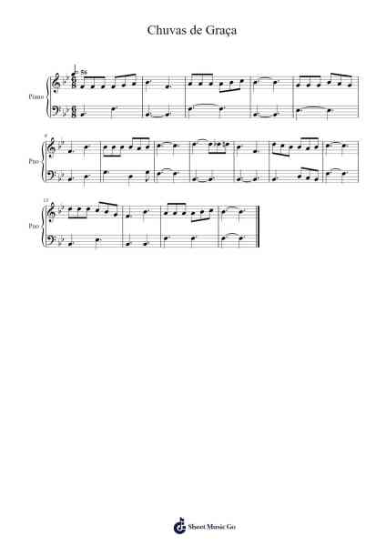 Chuvas de Graça Sheet Music by J. McGranahan-Arr.Gosnix