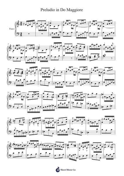 Preludio in Do Maggiore Sheet Music by SebHern02-Arr.Walry