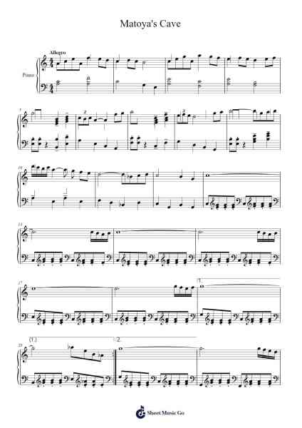 Final Fantasy I: Matoya's Cave Sheet Music by Nobuo Uematsu-Arr.Bilmons Magmeg