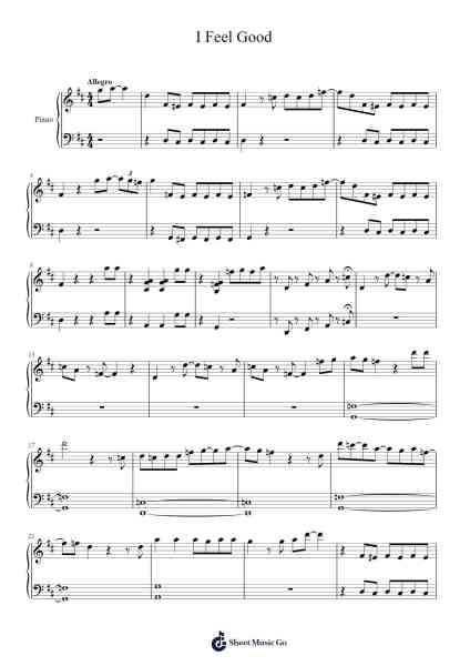 I Feel Good Sheet Music by undefined-Arr.Jecie Youngjean